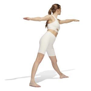 Calza Mujer Adidas Cortas Yoga Studio Con Bolsillo