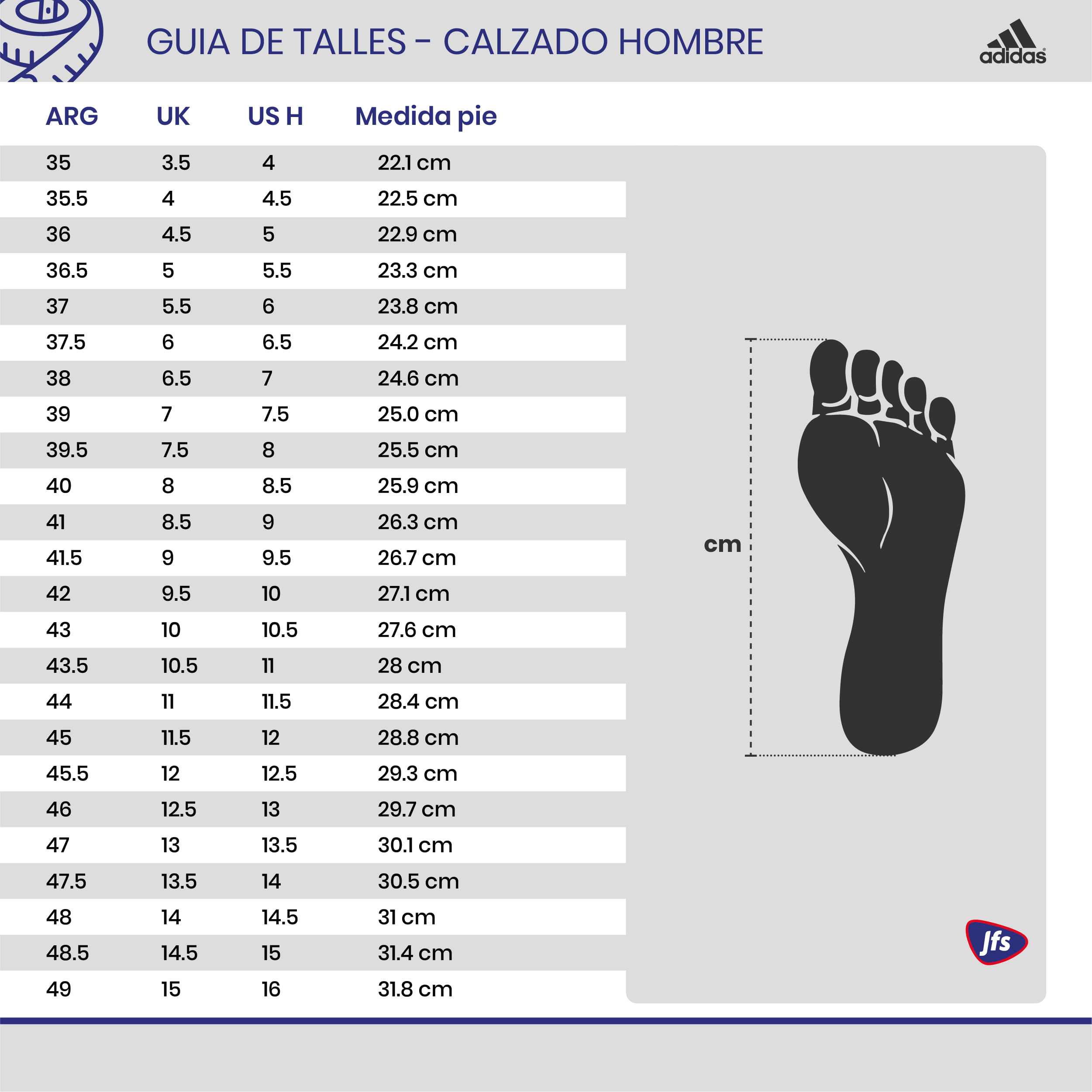 A Cm En Zapato Americano Talla Americana Tallas De Zapatillas